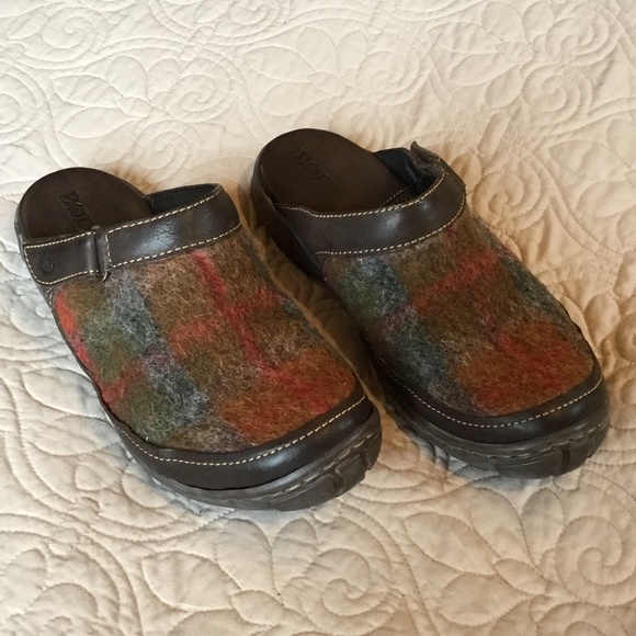 Born Wool and Leather Clogs, size 8 - Picture 1 of 5